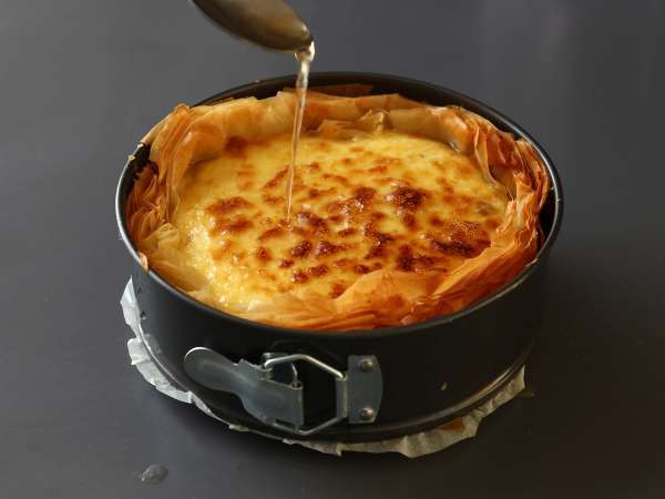 Чийзкейк в баклавски стил с шамфъстък, хрупкав и топящ се - Подготовка стъпка 9