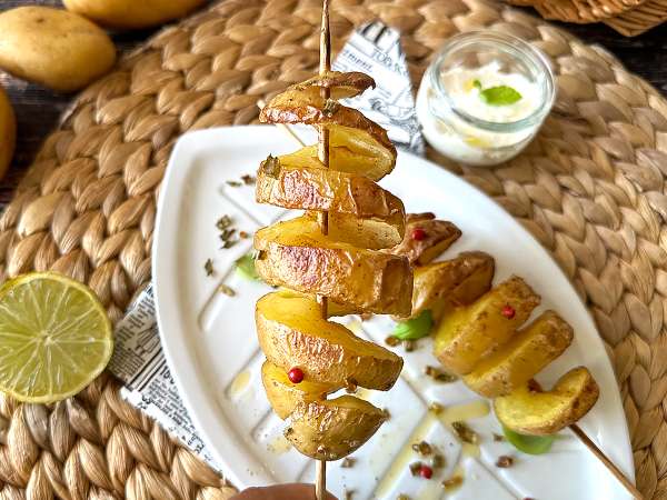 Спираловидни картофи на клечка - безотказната техника без машина - Подготовка стъпка 5