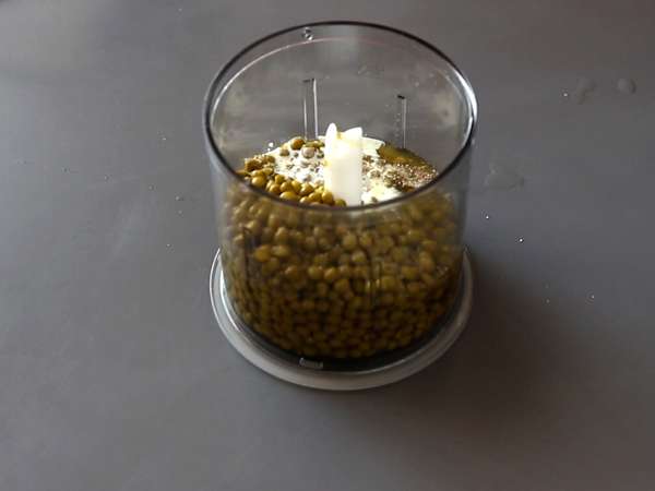 Вегетариански верини: крем от грахова супа, пармезан и крем маскарпоне - Подготовка стъпка 3