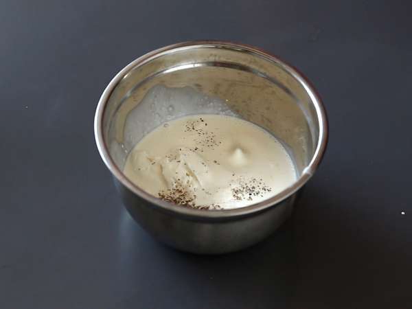 Вегетариански верини: крем от грахова супа, пармезан и крем маскарпоне - Подготовка стъпка 5