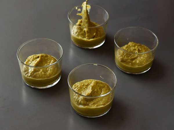 Вегетариански верини: крем от грахова супа, пармезан и крем маскарпоне - Подготовка стъпка 7