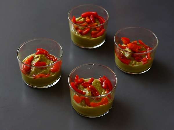 Вегетариански верини: крем от грахова супа, пармезан и крем маскарпоне - Подготовка стъпка 8