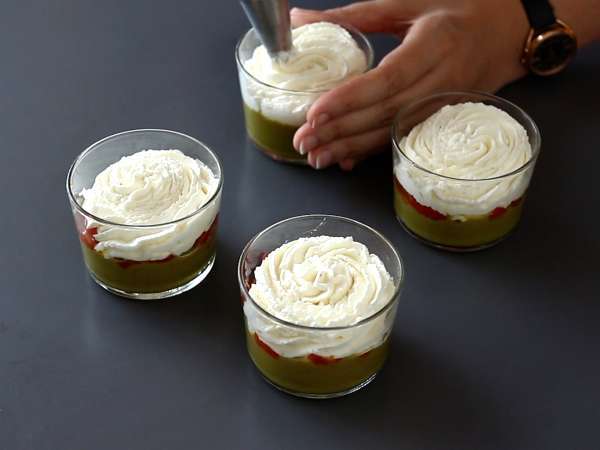 Вегетариански верини: крем от грахова супа, пармезан и крем маскарпоне - Подготовка стъпка 9