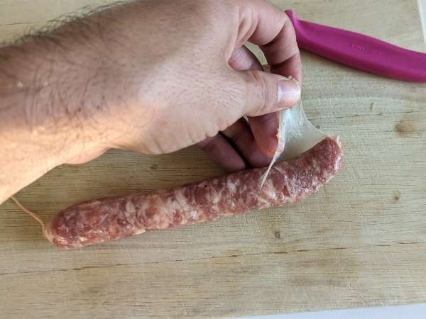 Паста с тиква и наденица - Подготовка стъпка 1