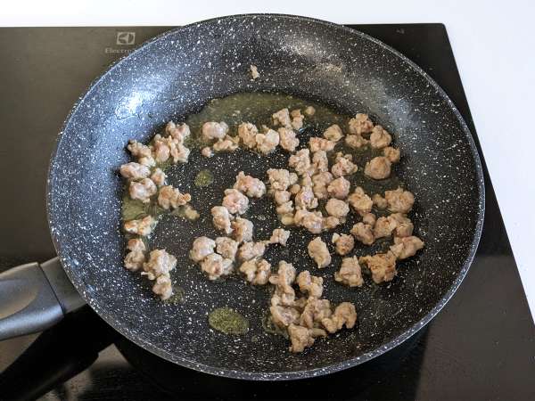 Паста с тиква и наденица - Подготовка стъпка 2