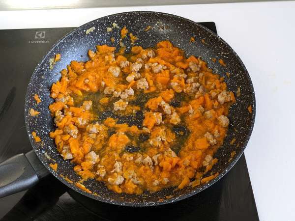 Паста с тиква и наденица - Подготовка стъпка 6