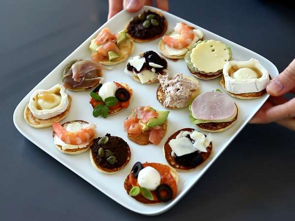 Плато блини с пълнежи, идеалният разнообразен аперитив за празничния сезон - Подготовка стъпка 10