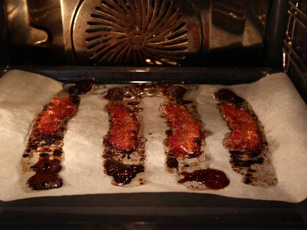 Макси сандвич със сирене на скара в американски стил: пилешко месо, авокадо, бекон - Подготовка стъпка 6