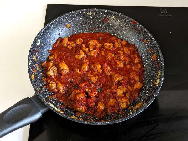 Ризото 'nduja и колбаси, първо ястие с наситен вкус - Подготовка стъпка 3