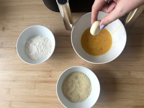 Панирани бабибели във фритюрник - Подготовка стъпка 1