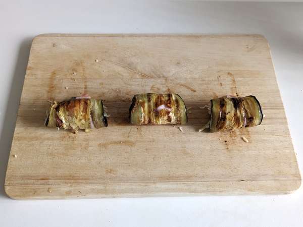 Патладжанени рула във въздушен фритюрник - Подготовка стъпка 4