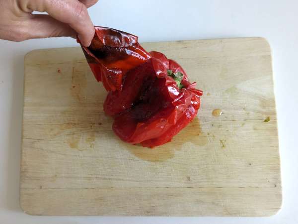 Как да обелим печените чушки - Подготовка стъпка 4