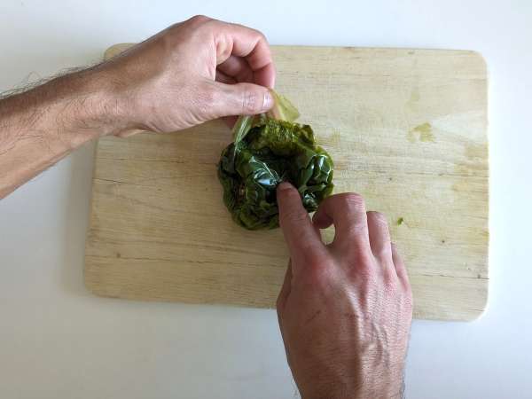 Как да обелим чушките в микровълнова фурна - Подготовка стъпка 4