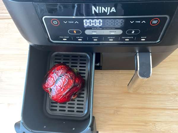 Салата от печени чушки във фритюрник - Подготовка стъпка 1