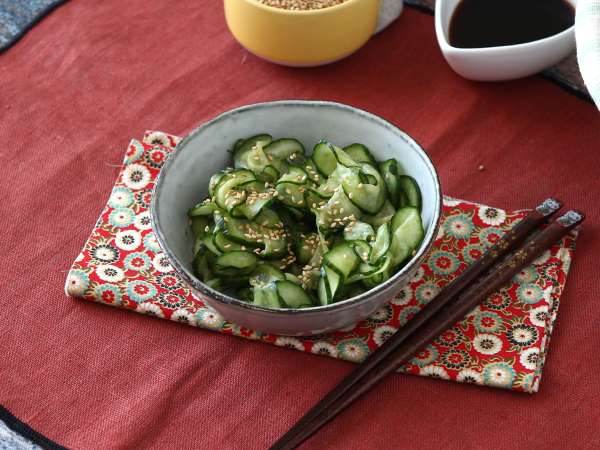 Японска салата от мариновани краставици - Подготовка стъпка 5