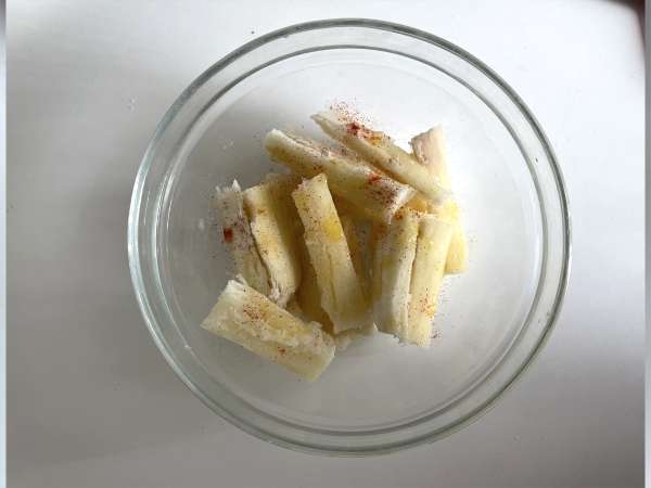 Пържена на въздух маниока: хрупкава и здравословна закуска - Подготовка стъпка 3
