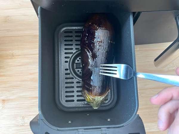 Паниран патладжан по милански, но вегетариански - Готвене във фритюрник - Подготовка стъпка 3