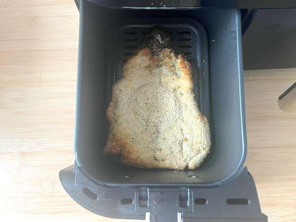 Паниран патладжан по милански, но вегетариански - Готвене във фритюрник - Подготовка стъпка 11