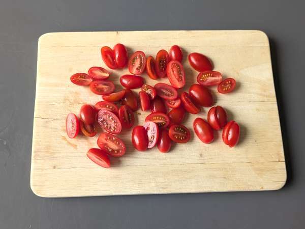 Конфитирани домати във фритюрник - Подготовка стъпка 1