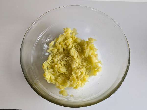 Бургер от тиквички и картофи във фритюрник - Подготовка стъпка 3