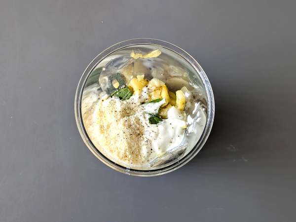 Кремообразна паста с тиквички и гръцко кисело мляко - Подготовка стъпка 4