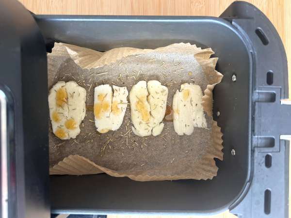 Халуми с мед на скара във фритюрника - Подготовка стъпка 3