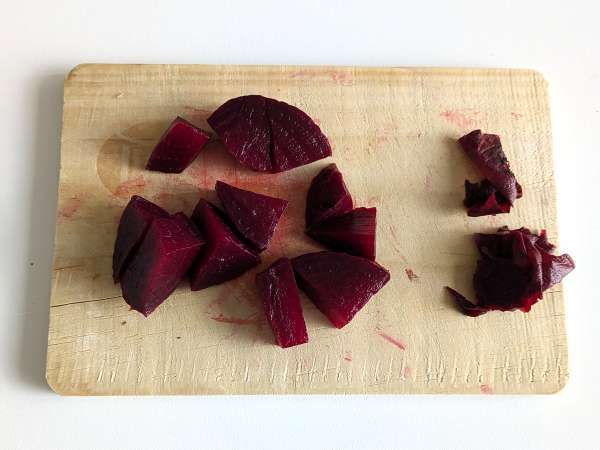 Ролки от крепи от цвекло с рикота и рукола - Подготовка стъпка 1