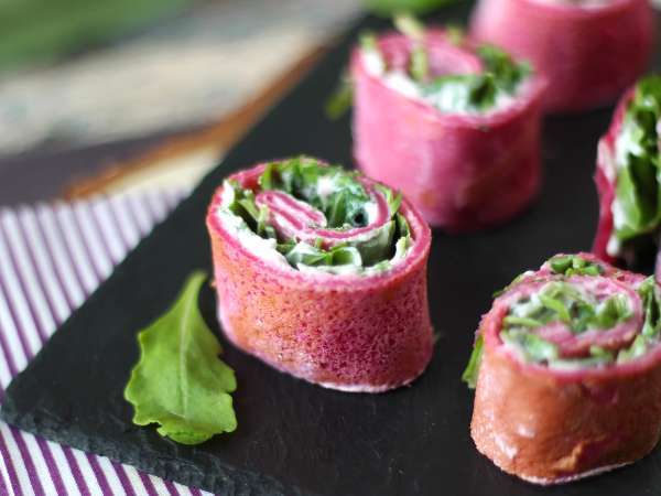 Ролки от крепи от цвекло с рикота и рукола - Подготовка стъпка 10