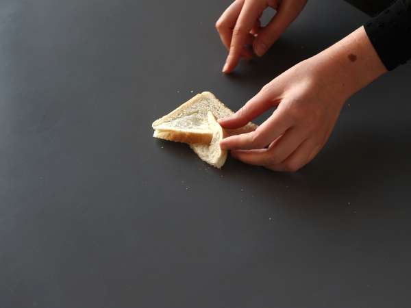 Чеснов хляб тип звезда с хляб за сандвичи - Подготовка стъпка 4