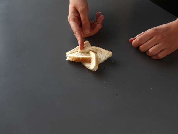 Чеснов хляб тип звезда с хляб за сандвичи - Подготовка стъпка 5