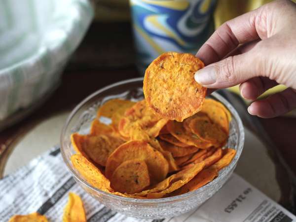 Чипс от сладки картофи за микровълнова печка - Подготовка стъпка 5