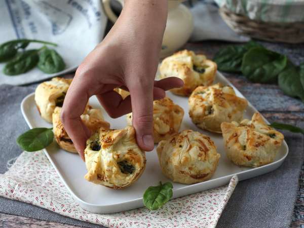 Мини сладкиши със спанак и козе сирене - Подготовка стъпка 10