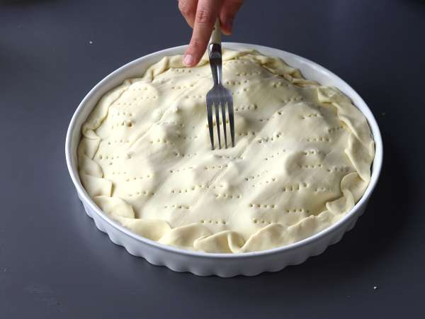 Татин от тиква с козе сирене и мед - Подготовка стъпка 9