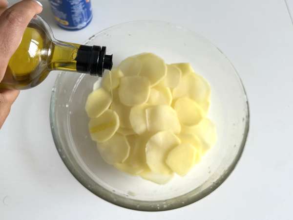 Картофен чипс, приготвен в микровълнова фурна - Подготовка стъпка 5