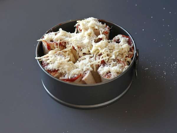 Какво да правим с тортилите Гурме ястие за споделяне, с вкус на пица! - Подготовка стъпка 9