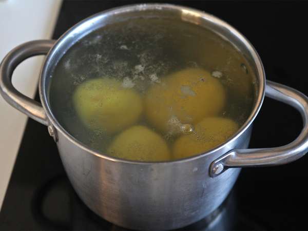 Тарт с пушена сьомга с картофена основа - Подготовка стъпка 1