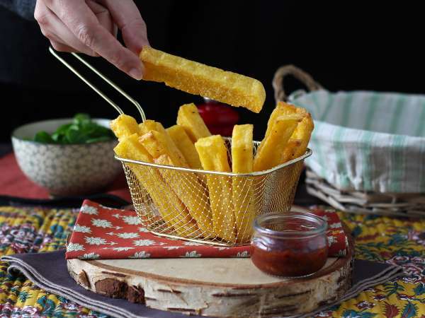 Полента, пържена във фритюрника: хрупкава, здравословна и без глутен - Подготовка стъпка 7