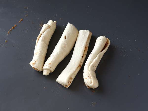 Круфини, комбинация от кроасан и кифла, с крем и шоколад - Подготовка стъпка 8