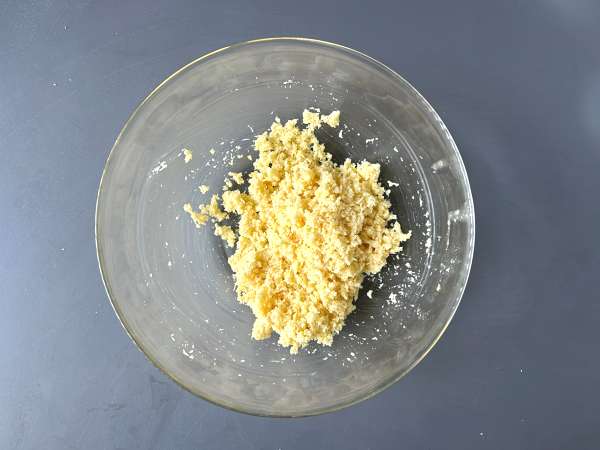 Бисквити Ghriba с бадеми и кокос - мароканска класика за печене - Подготовка стъпка 3