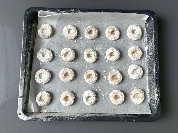 Бисквити Ghriba с бадеми и кокос - мароканска класика за печене - Подготовка стъпка 5