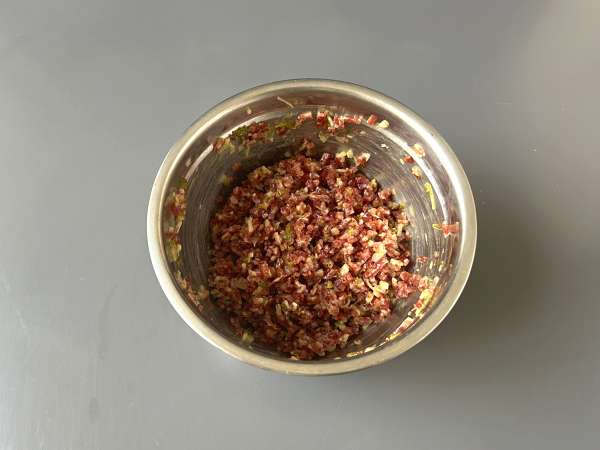 Tartar de fuet: експресна версия на класическия тартар от пържоли - Подготовка стъпка 4