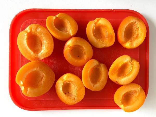 Салата от печени кайсии, рукола и бурата - Подготовка стъпка 1