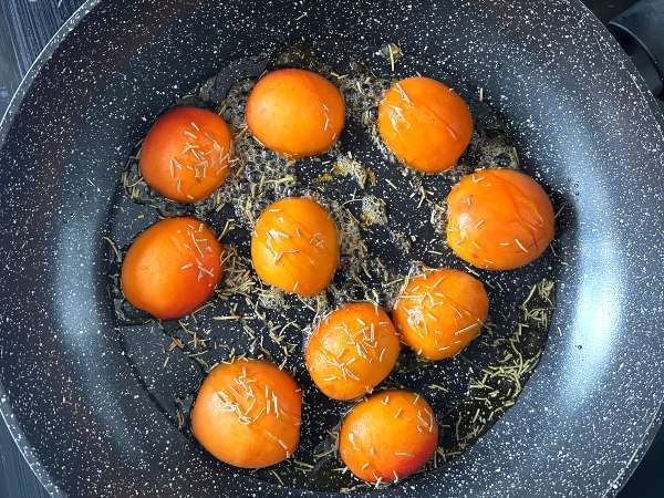 Салата от печени кайсии, рукола и бурата - Подготовка стъпка 3