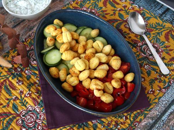 Хрупкава салата с ньоки, изключително модерна, вкусна и балансирана, идеална за лятото! - Подготовка стъпка 5