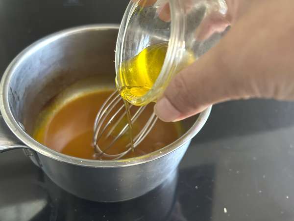 Карпачо от миди с цитрусов винегрет и шамфъстък - елегантно и лесно за приготвяне предястие. - Подготовка стъпка 3