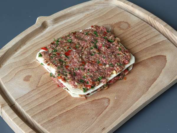 Шишчета за кебап от лаваш с тортили, лесни за приготвяне във фритюрника! - Подготовка стъпка 5