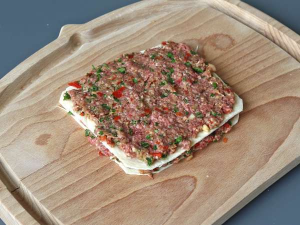 Лаваш кебап с тортили, прочутият лесен кебап, печен на фурна! - Подготовка стъпка 5