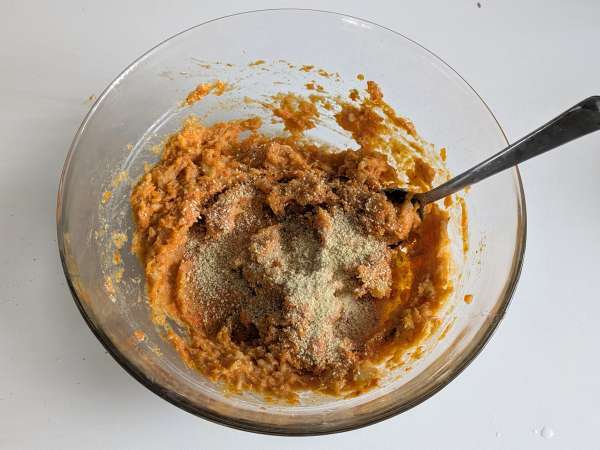 Тиквено кюфте с гъби и жилаво сирене скаморца: вкусна и лесна печена рецепта - Подготовка стъпка 6