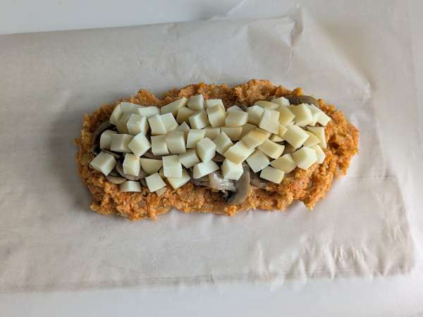 Тиквено кюфте с гъби и жилаво сирене скаморца: вкусна и лесна печена рецепта - Подготовка стъпка 9