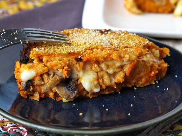 Тиквено кюфте с гъби и жилаво сирене скаморца: вкусна и лесна печена рецепта - Подготовка стъпка 14